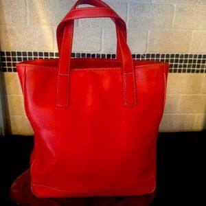 Coach Vintage Red Tote